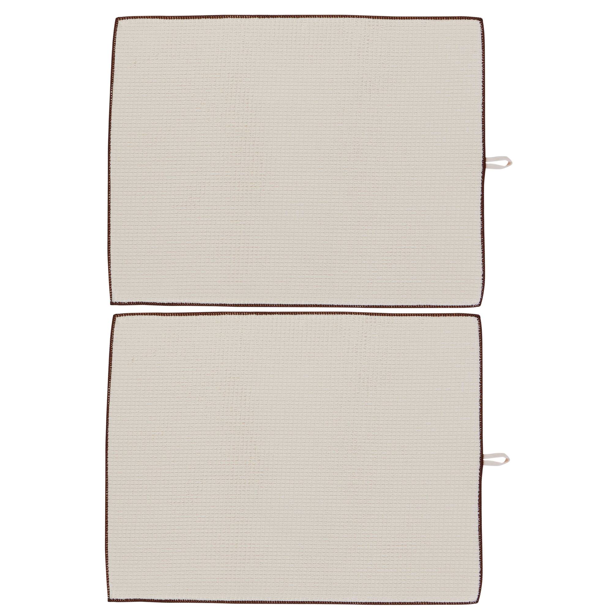 Kitchen Details Jumbo Ivory Drying Mats, 2ct.
